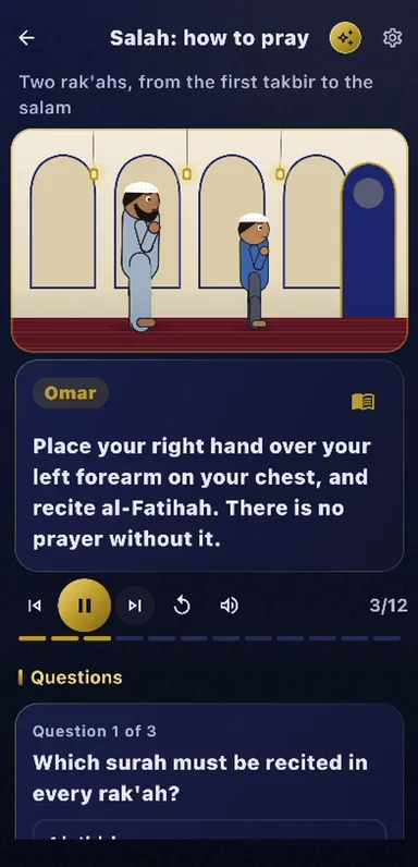 Animated lessons